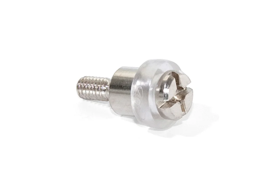 Expressleverans HYLLBÄRARE / DÖRRSTOPP 712 NICKEL MED TRANSPARENT RING FÖR 5 MM HÅL
