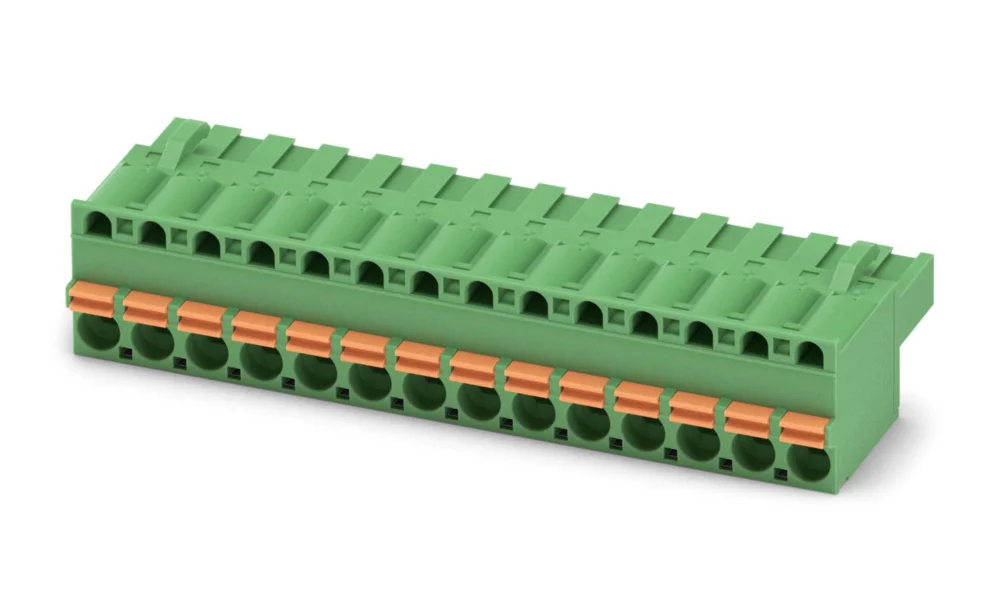 Köp nu Phoenix Contact FKCT 2.5/14-ST-5.08, 14-polen Pluggbar kopplingsplint, 5.08 mm Avstånd 1 Rader