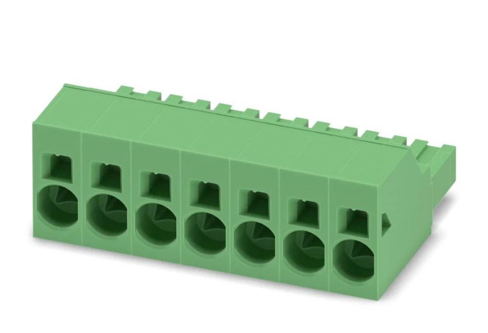 Köp nu Phoenix Contact SPC 16/7-ST-10.16, 7-polen Pluggbar kopplingsplint, Högervinklad, 10.16 mm Avstånd 1 Rader