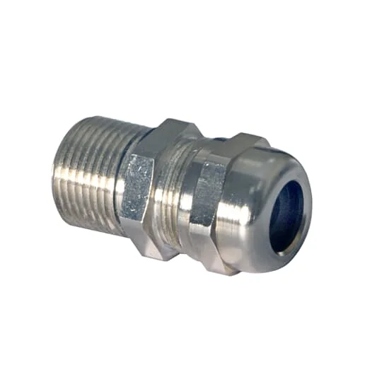 ABB Glands M20 Kabelförskruvning Metall, Nickelpläterad mässing, IP66, IP69, IP68 10 mm 16 mm Utförsäljning