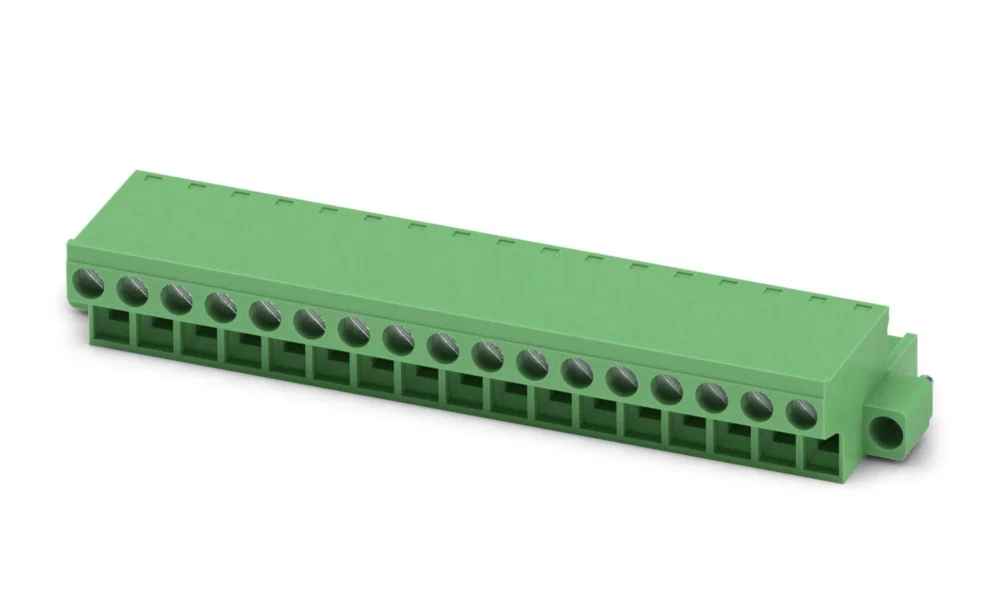 Phoenix Contact FRONT-MSTB 2.5/17-STF, 17-polen Pluggbar kopplingsplint, Horisontell, 5 mm Avstånd 1 Rader Populär