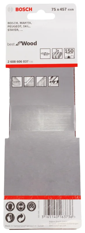 Rabatter SLIPBAND 75X457MM BFW K150 3ST