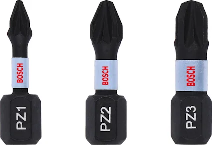 BITSSET PZ1-PZ2-PZ3 IMPACT 25MM 3ST Kundfavorit