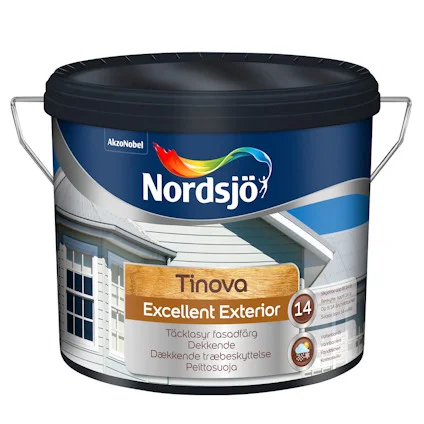 TRÄFASADFÄRG TINOVA EXCELLENT BW NORDSJÖ UTOMHUS 2,5L Populärt val