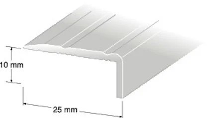 Beställ idag TRÖSKELLIST 10X25MM SILVER 100CM