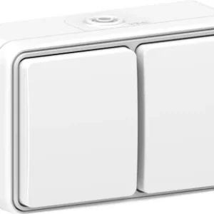 VÄGGUTTAG 2-V UTP JORD KAPSLATVIT 16A IP54 CONNECT 2 HOME Billigare