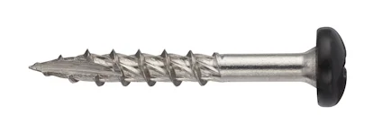 RÄNNKROKSKRUV TRÄ JETTING 4,8X35 A2 SVART 100ST I lager
