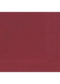 Duni Servett 3-lags 40x40cm vinröd (fp om 125 st) risnedsättning