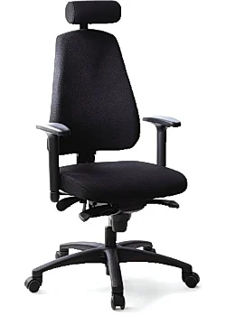 Beställ nu LANAB DESIGN Kontorsstol LD6340 svart m svankstöd