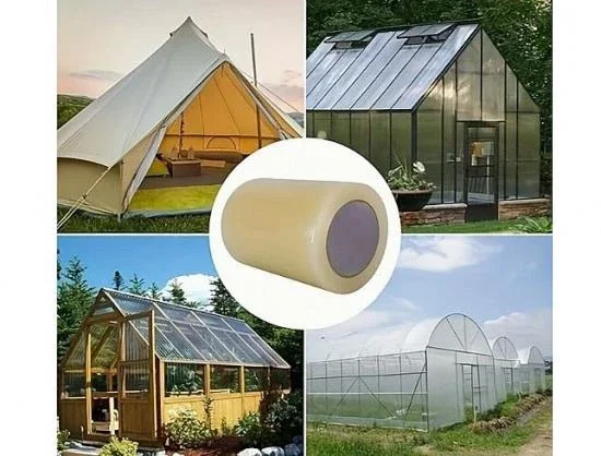 Växthusreparationsfolietejp 100mmx10m, transparent Begränsad tid