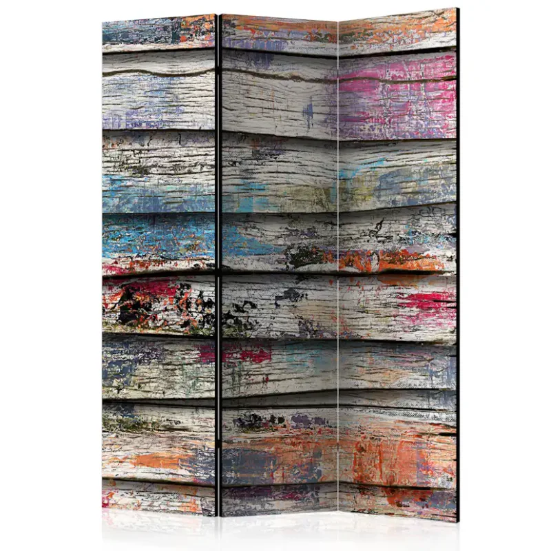 Rumsavdelare Arkiio Colourful Wood 135x172 cm Begränsat erbjudande