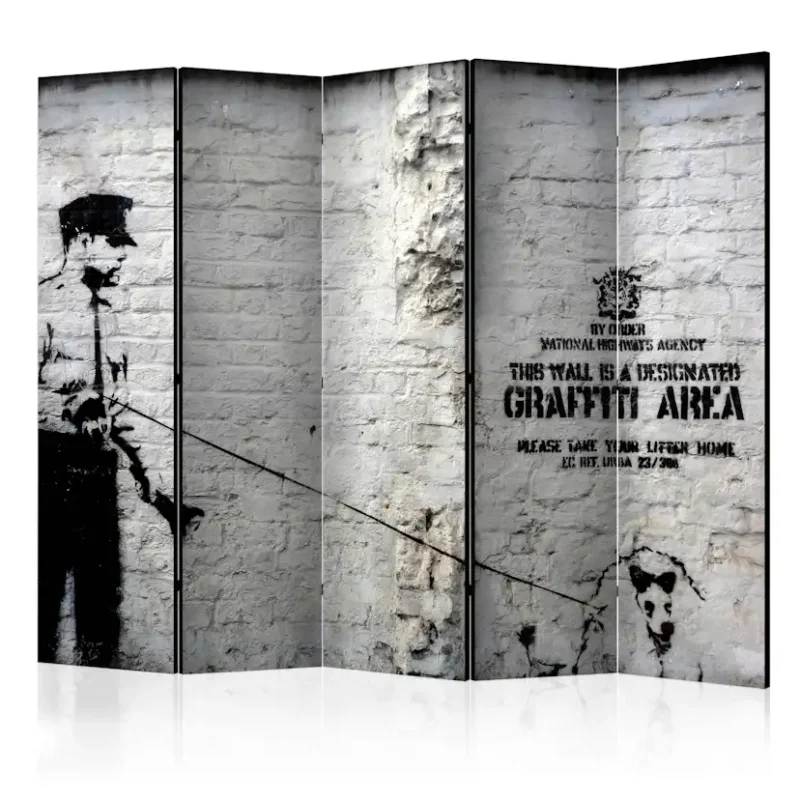 Rumsavdelare Arkiio Banksy Graffiti Area II 225x172 cm Populär