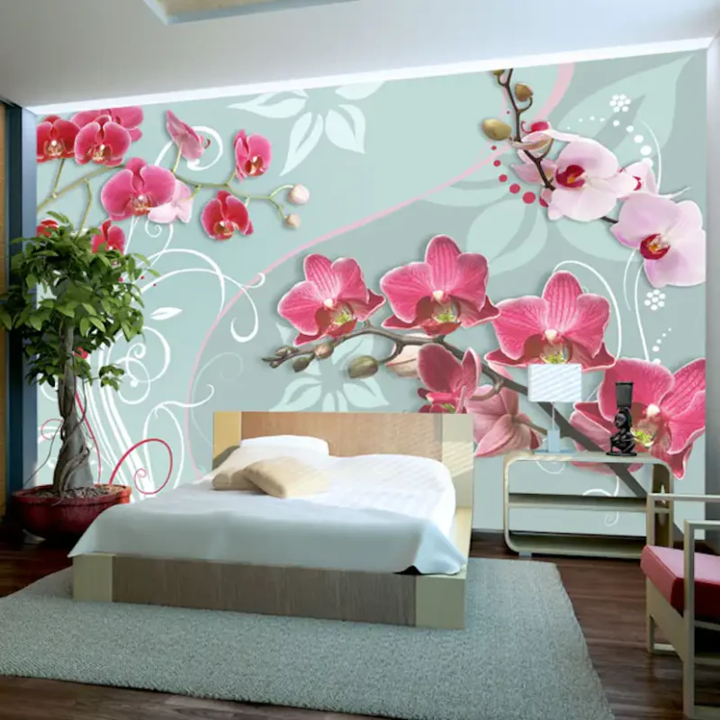 Fototapet Arkiio Pink Orchids Variation IIStorlek: 300x210 cm Begränsat erbjudande