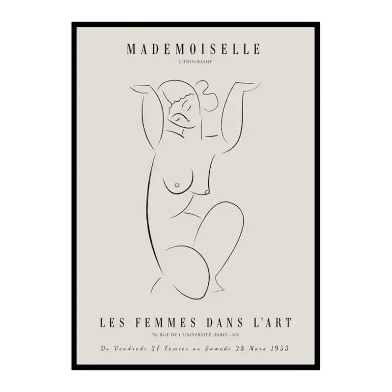 Säker betalning Poster Gallerix Picasso Mademoiselle No1Storlek: 30x40 cm