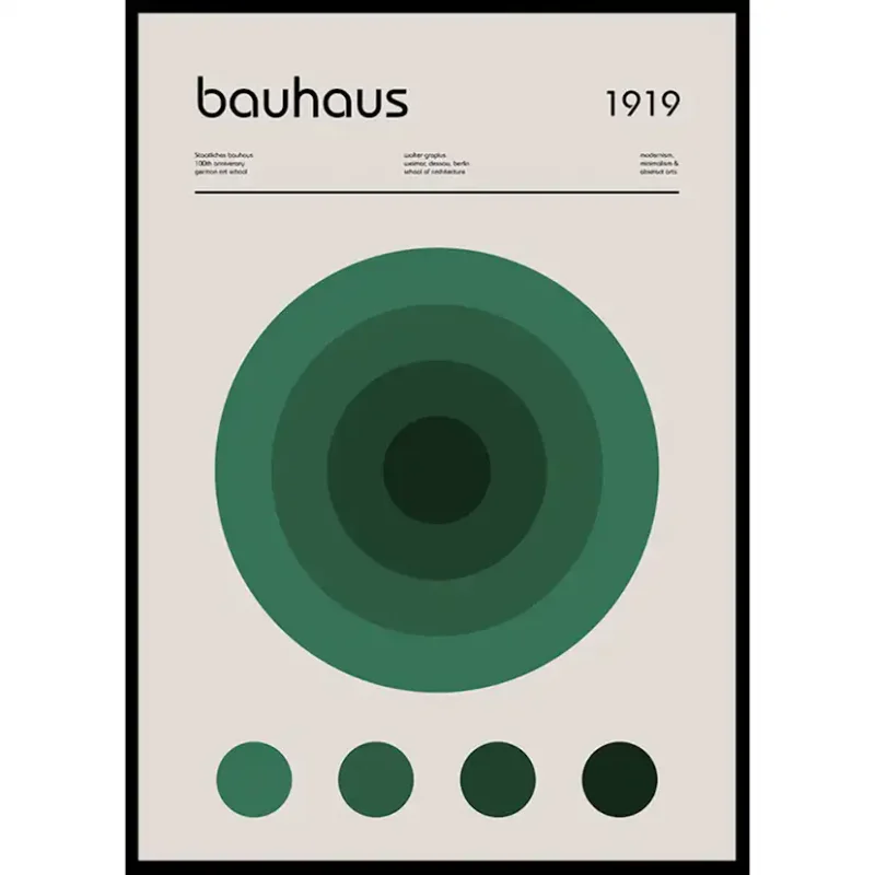 Beställ nu Poster Gallerix Bauhaus Art No18Storlek: 50x70 cm