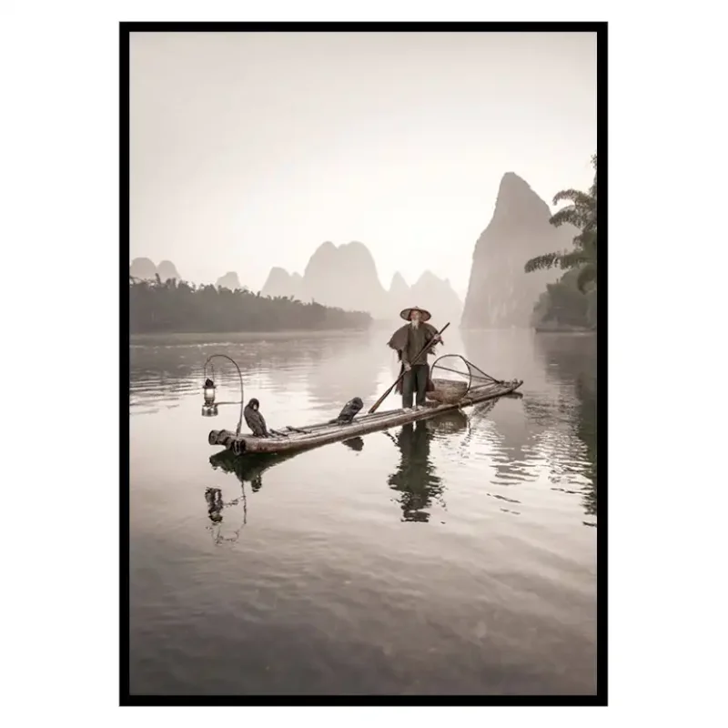 Poster Gallerix Fisherman And BirdsStorlek: 70x100 cm Billigare