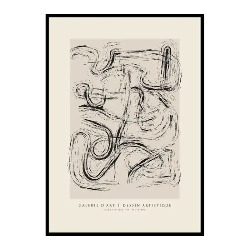 Poster Gallerix Dessin Artistique No4Storlek: 70x100 cm Fynd