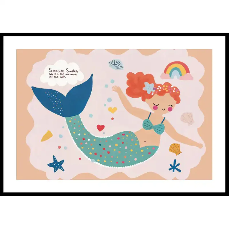 I lager Poster Gallerix Mermaid Melody50x70 cm