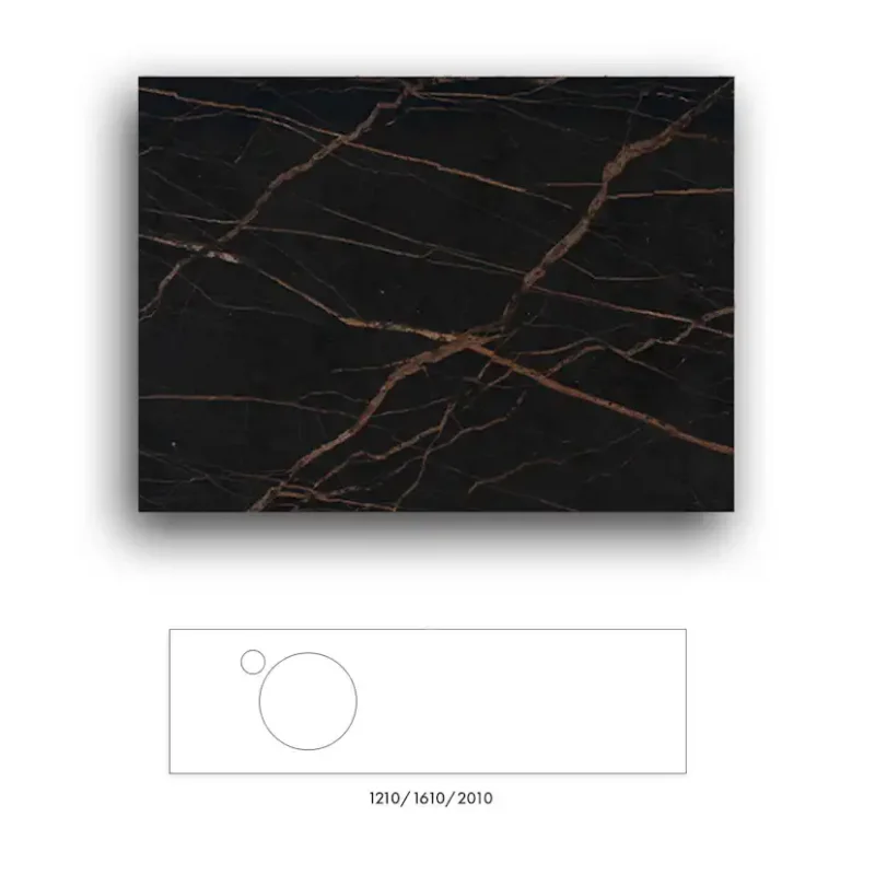 Beställ nu Bänkskiva Macro Design Crown+ Dekton2010 till Tvättställsskåp CrownLaurent, Blandarhål Vänster